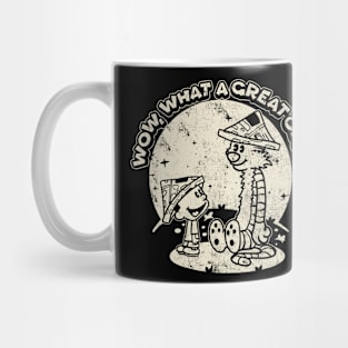 Drawing retro Vintage 80s and 90s wow, what a great club! Mug